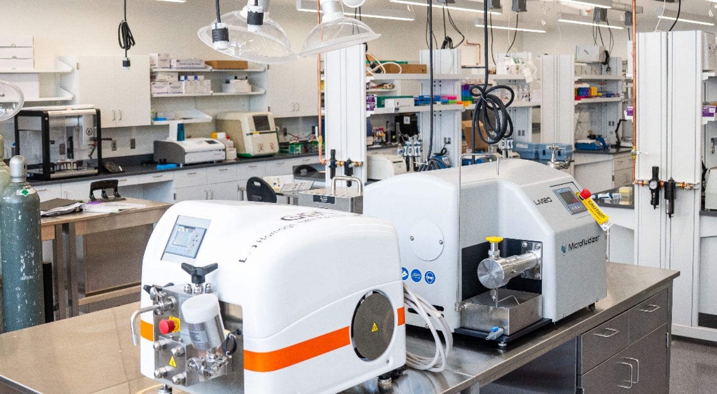 Equipment in the new state-of-the-art biomanufacturing research facility