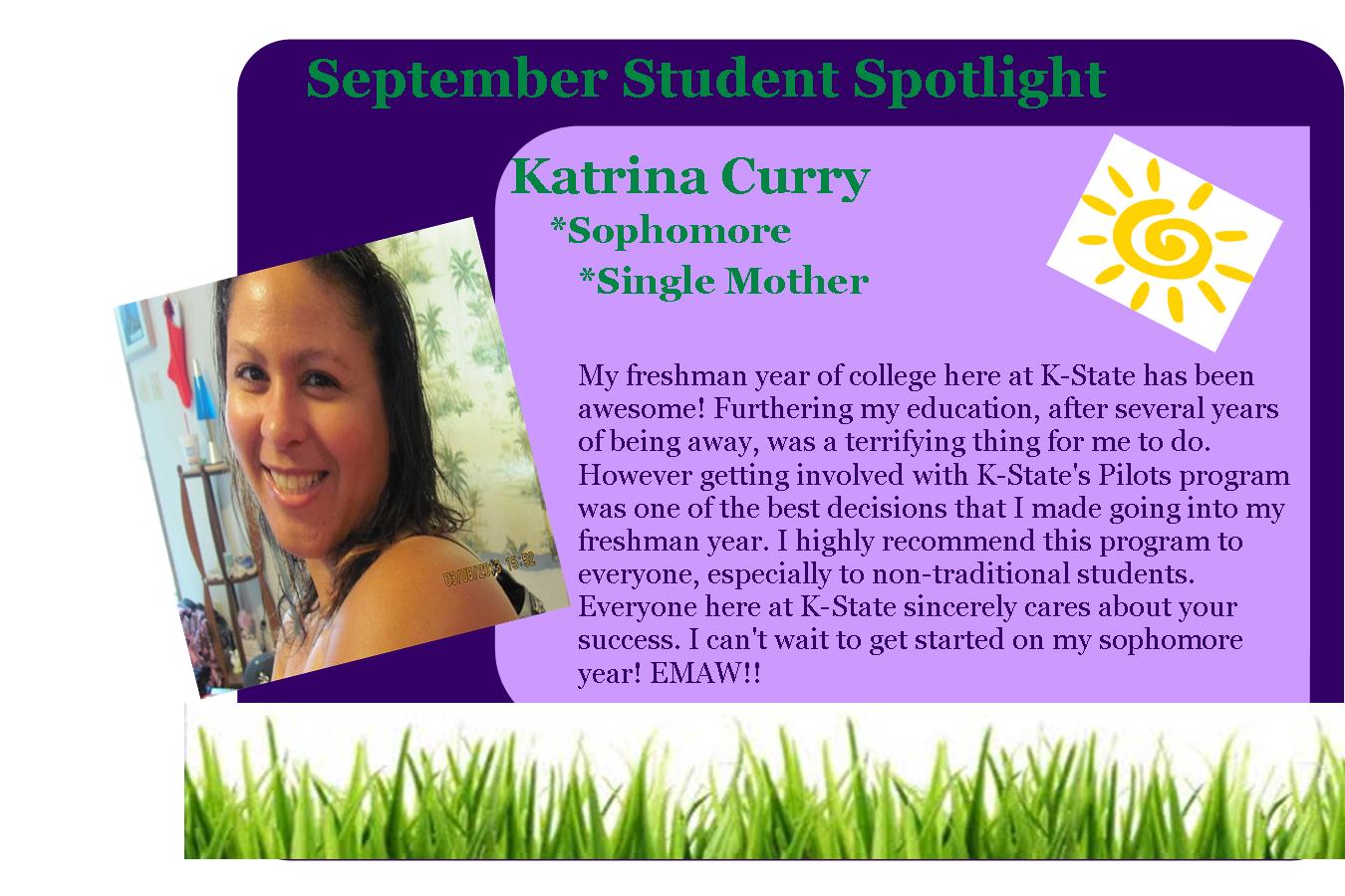 F13 September Student Spotlight