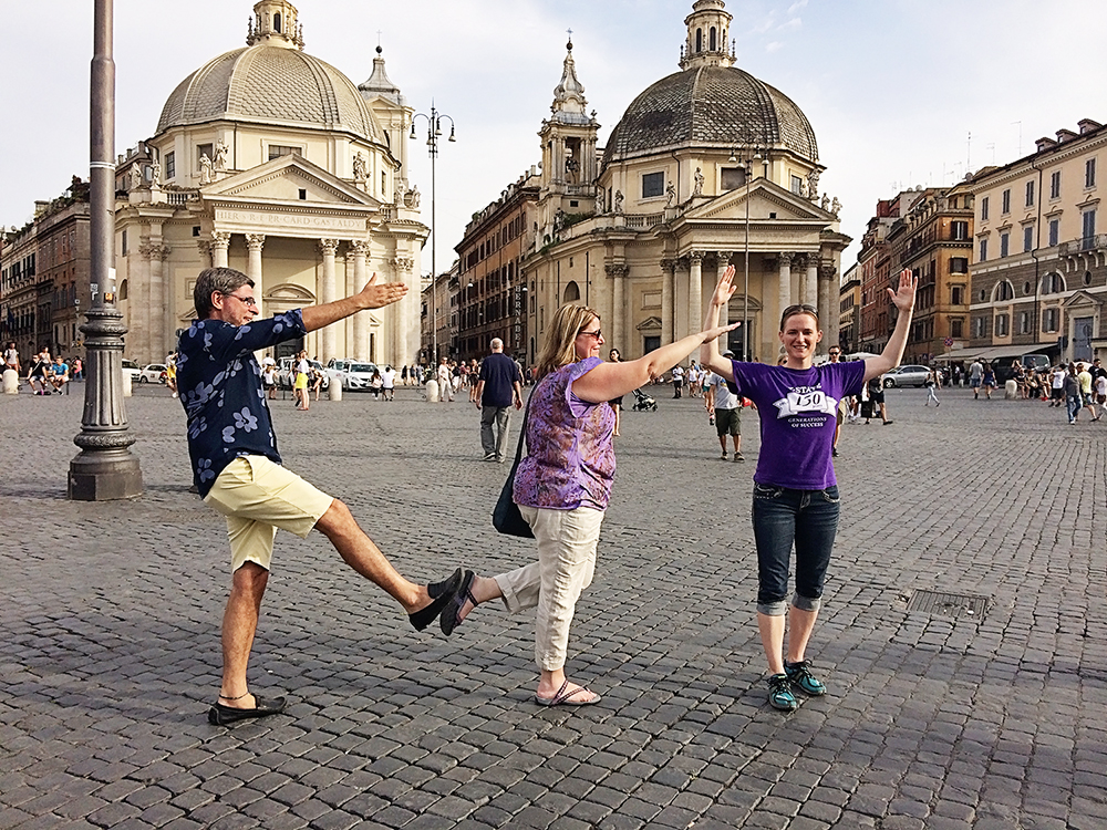 Students doing KSU in Rome