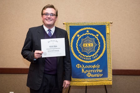 Undergraduate Scholarship Recipient, Garret Kays