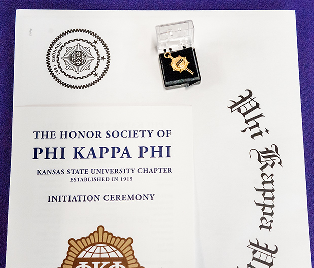 Ceremony pin and program