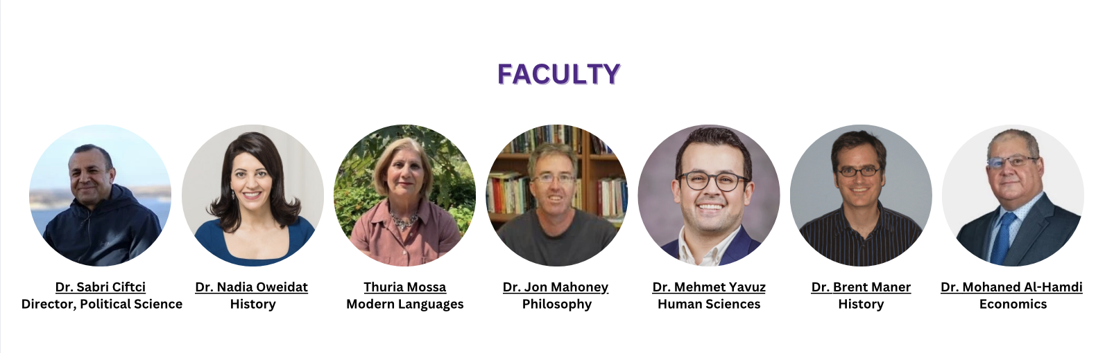 Middle East Studies Professors