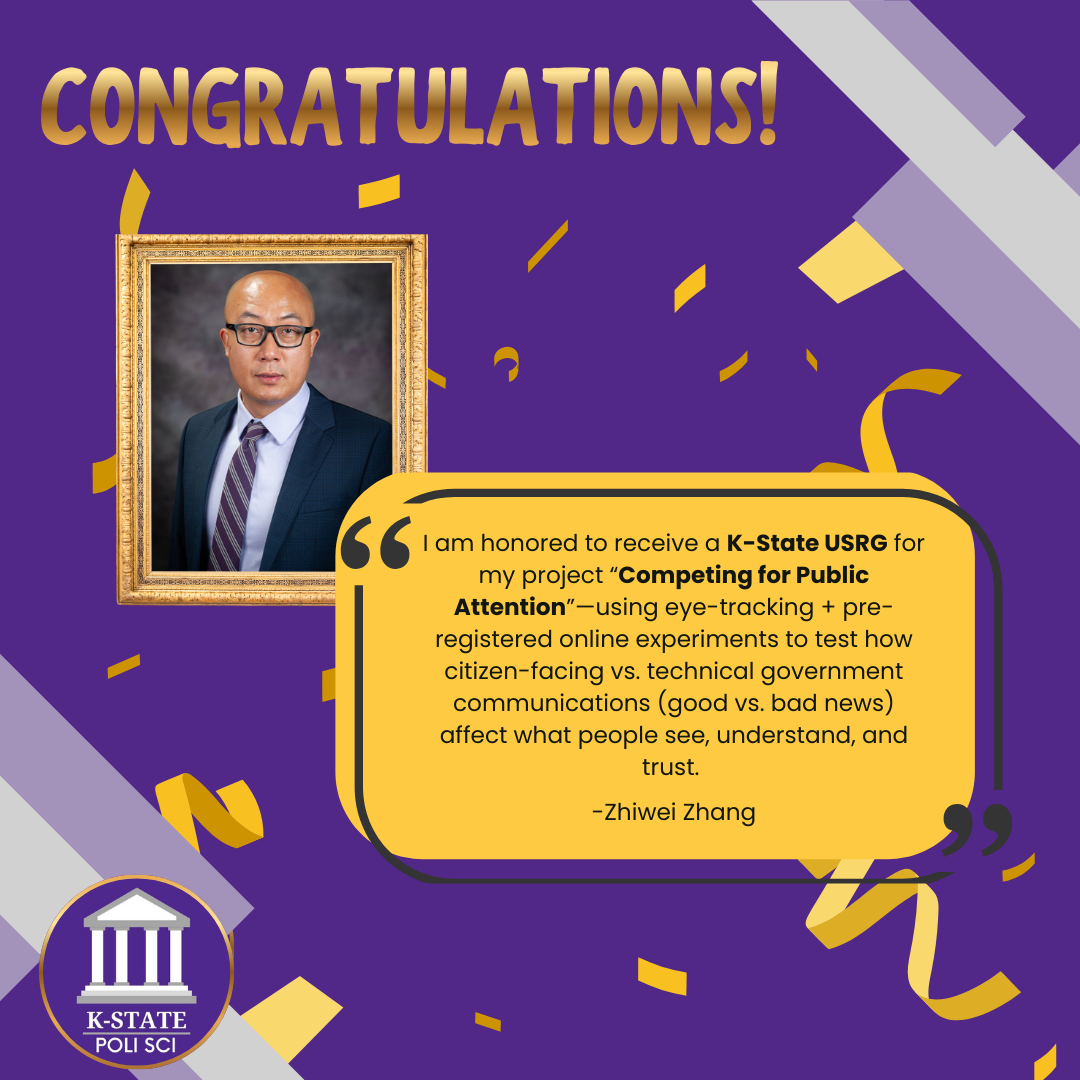 Zhang USRG announcement