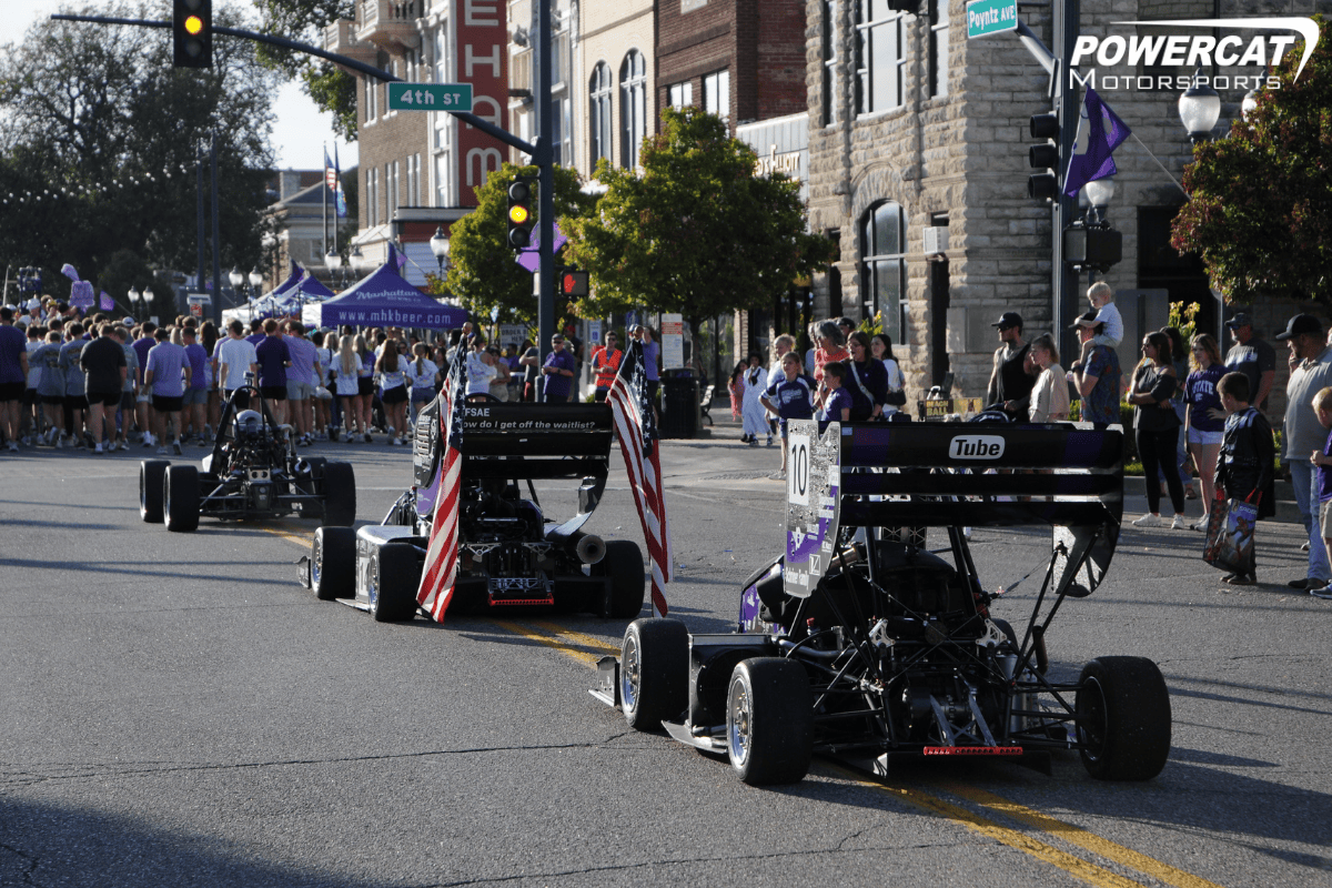 three generations of cars for the 2025 homecoming parade