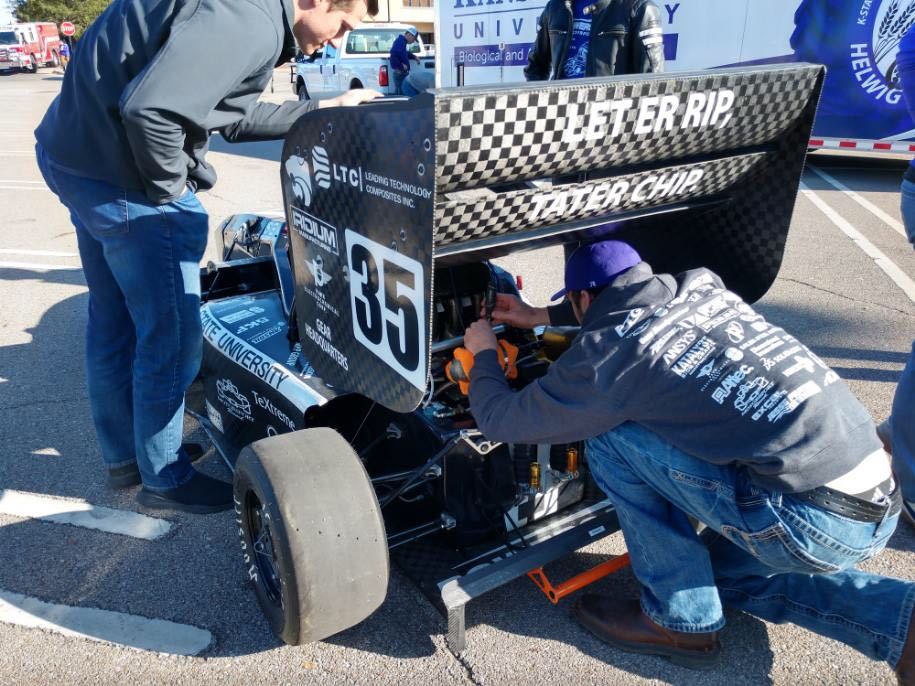 blaine working on the engine