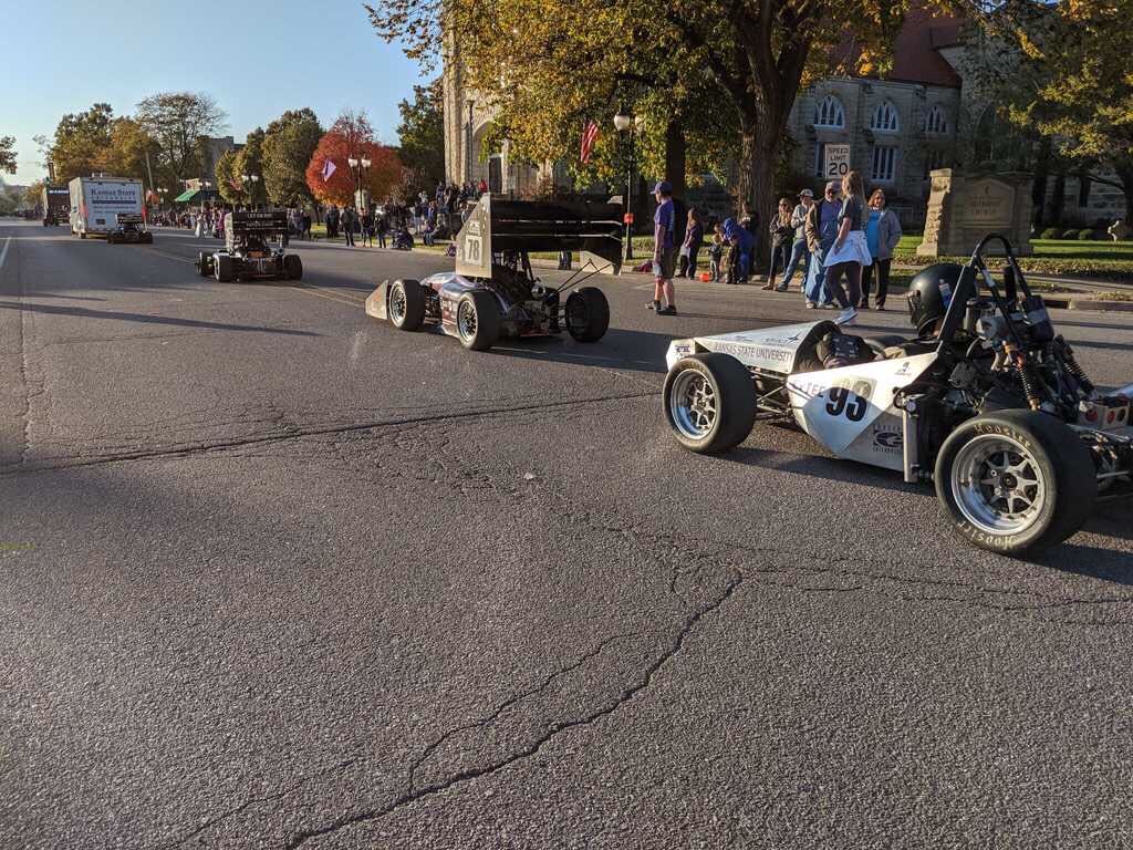 3 cars at Homecoming