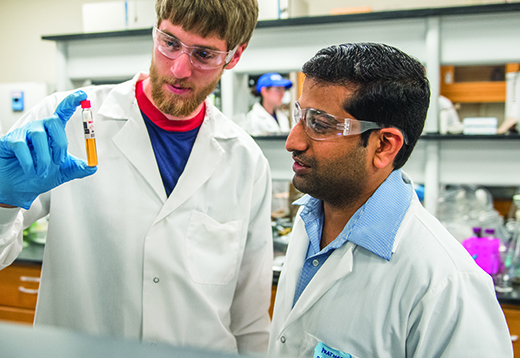 Prathap Parameswaran, right, an assistant professor of civil engineering at Kansas State University, is part of a new National Science Foundation-funded study to improve a wastewater cleaning process.