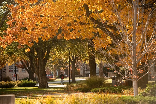 K-State campus in the autumn.
