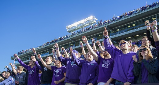 K-State students at a football game