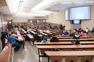 Lecture hall on the K-State campus
