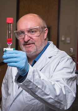 Stefan Bossmann, professor of chemistry, is leading the new Center of Excellence for Pancreatic Cancer Research, established by Kansas State University's Johnson Cancer Research Center.