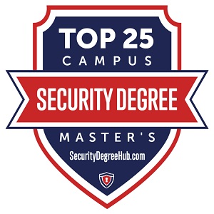 Security Degree Hub Top 25 Badge
