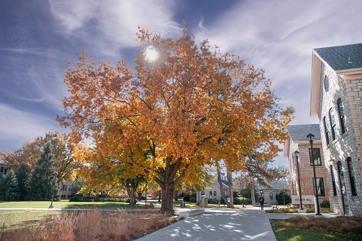 Fall Scene on the Manhattan campus