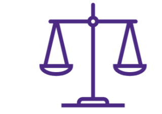 Icon of a balanced scale
