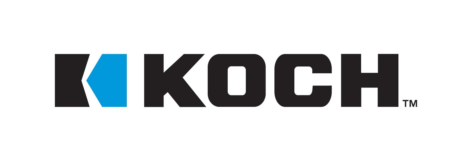 black and blue koch logo