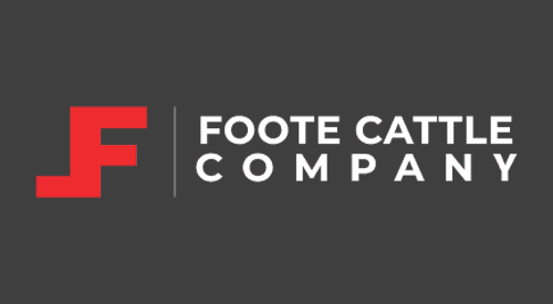 dark grey background with bright red foot cattle brand