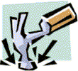 a graphic of a hammer