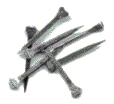a graphic of nails used to build a house