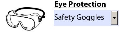 Figure 5 - PPE pull down menu example