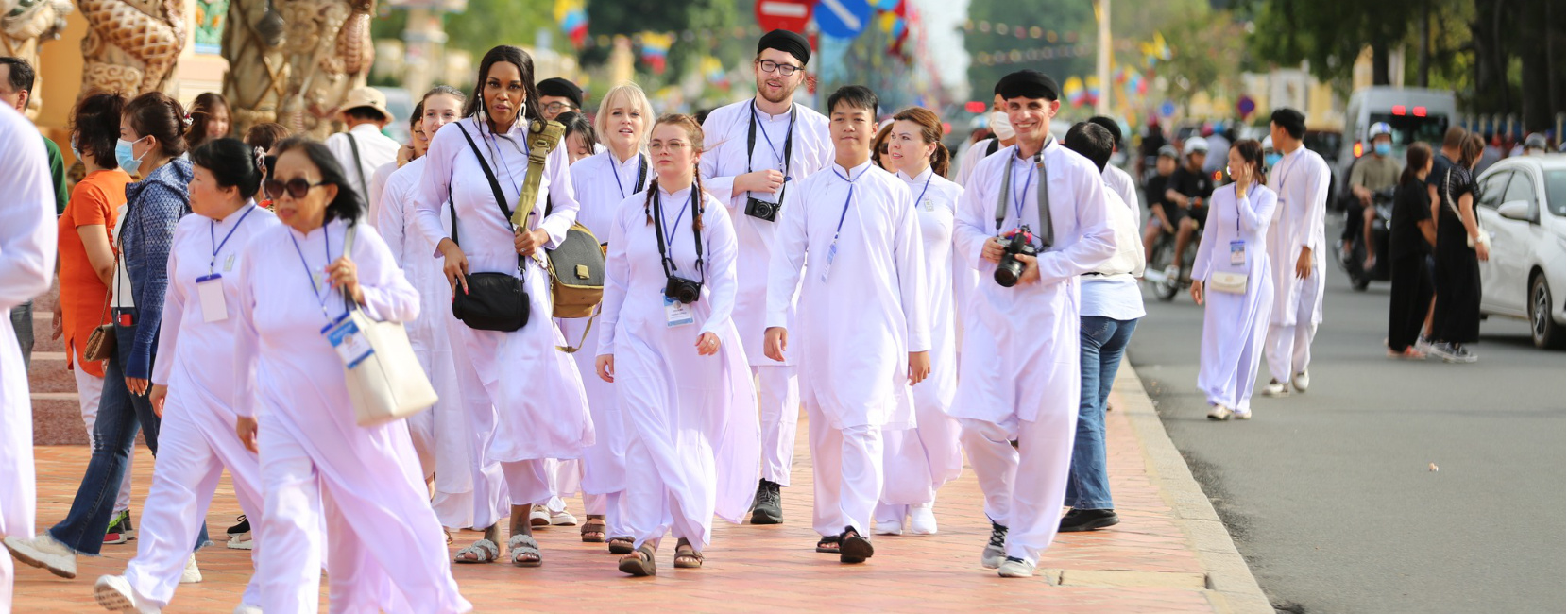 Anthropology Students CaoDai Vietnam