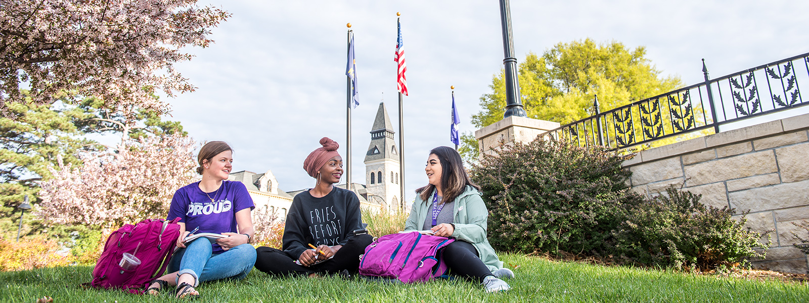 Students on campus