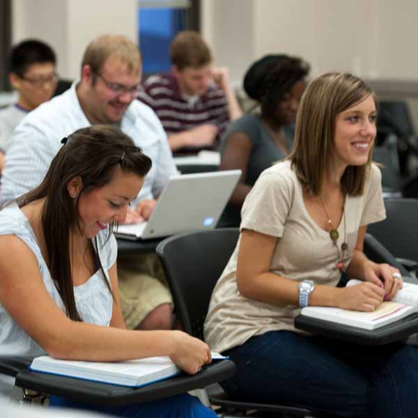 Students in classroom on campus