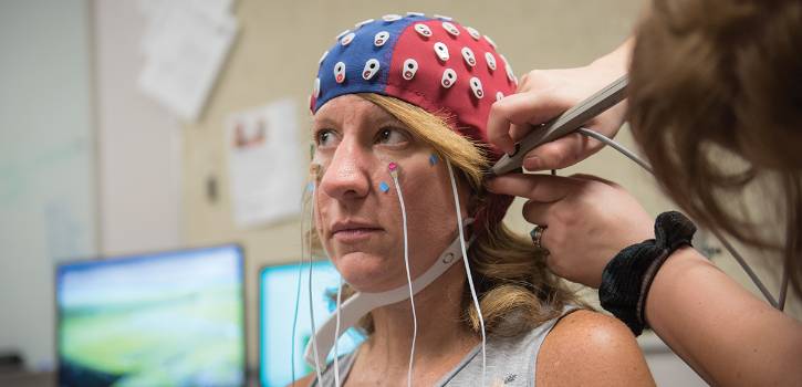 Researchers work in the K-State CNAP Center. 