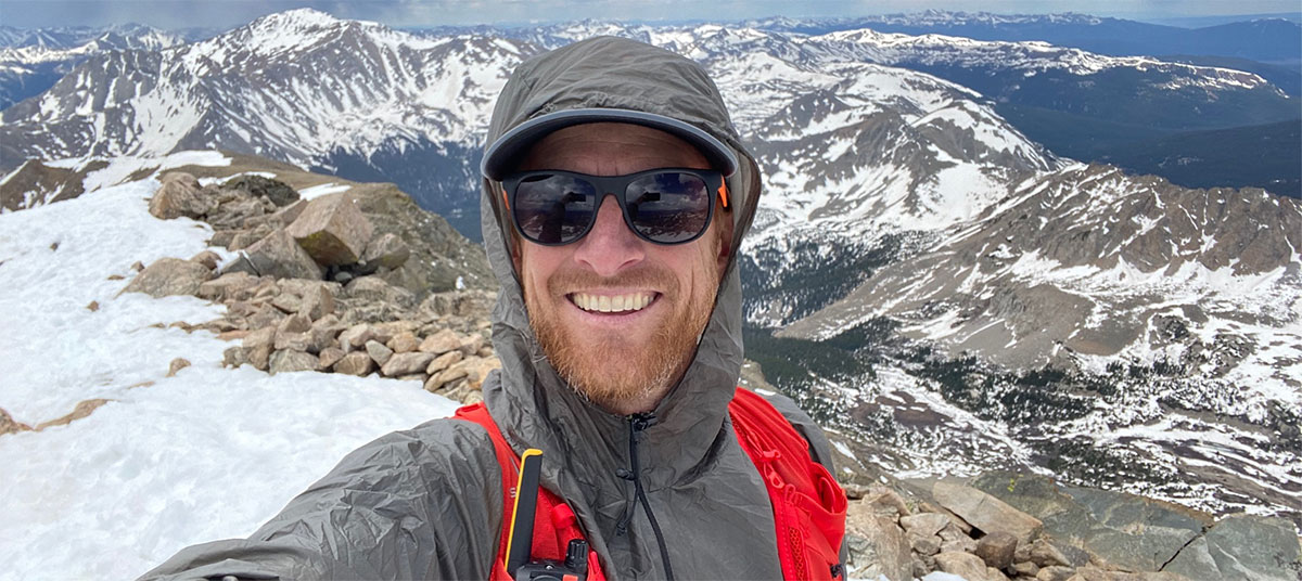Brian Peterson trail running in Colorado. 