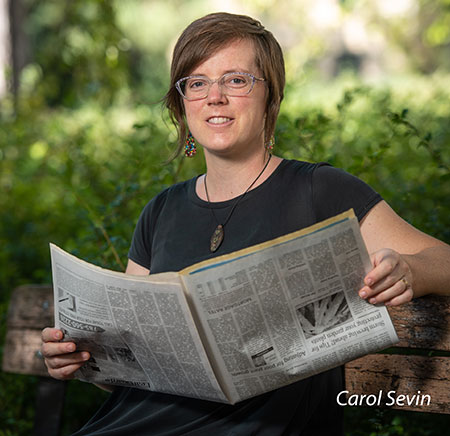 Carol Sevin offers media literacy training.