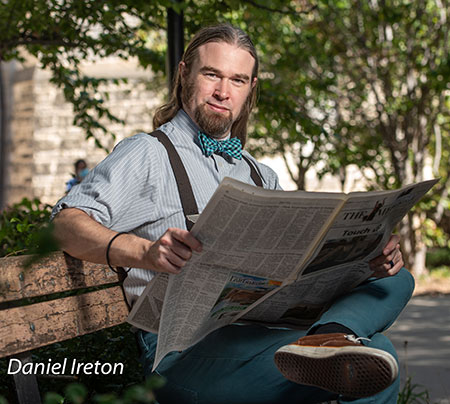 Daniel Ireton offers media literacy training. 