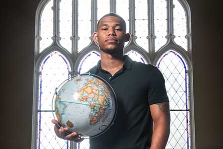 Bradley Richards is studying economic disparity throughout the world to help develop better policies. 
