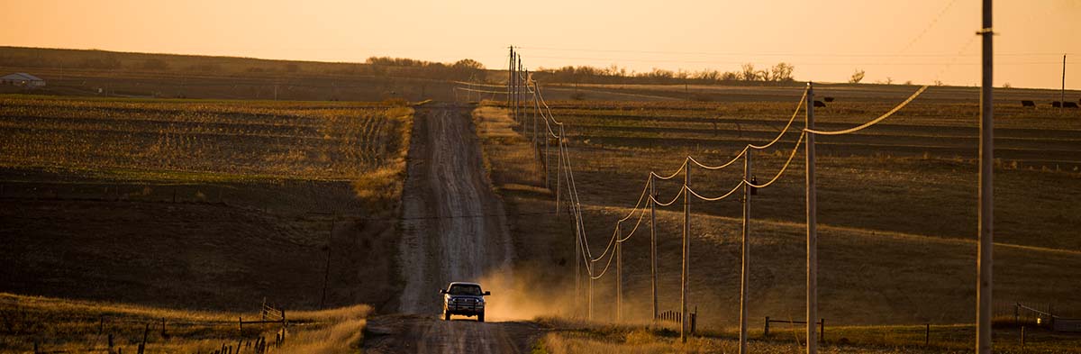 Western Kansas road