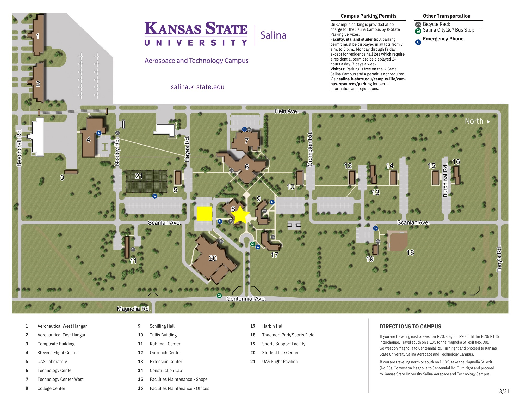 Salina Campus Map