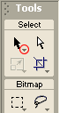 A drop down arrow in Tools Panel