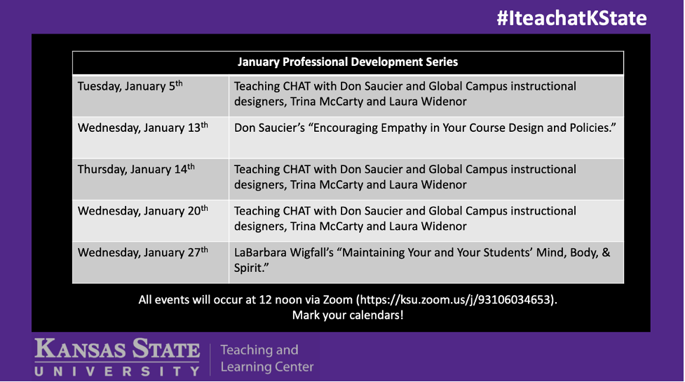 January PD Series Graphic