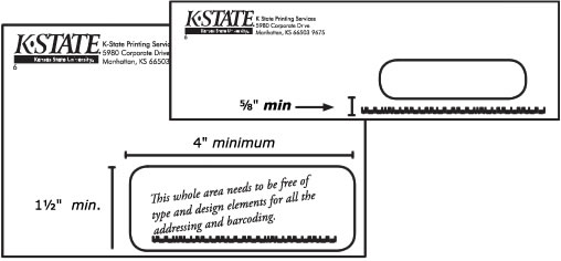 Addressing on envelopes (diagram)