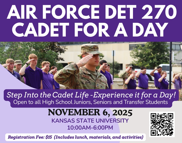 Air Force ROTC Fall 2025 Cadet For a Day