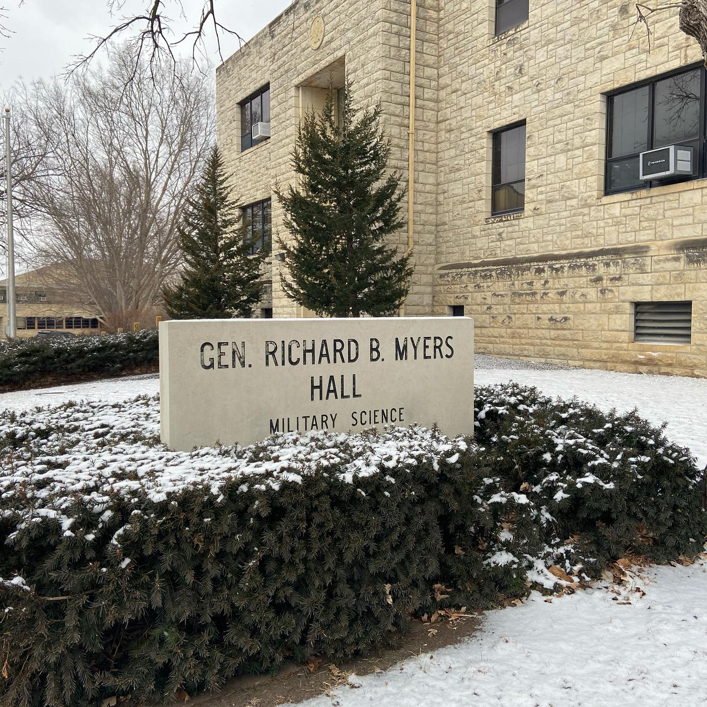 General Myers Hall sign