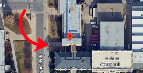 Google Earth snapshot of club location