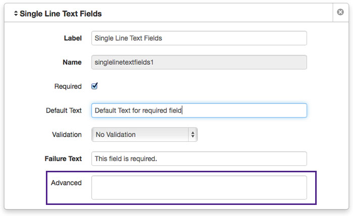 Advanced field