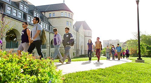 Students on campus