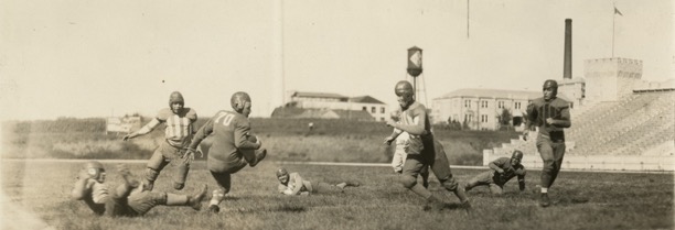 Football action; 1924 K-State vs. KU game